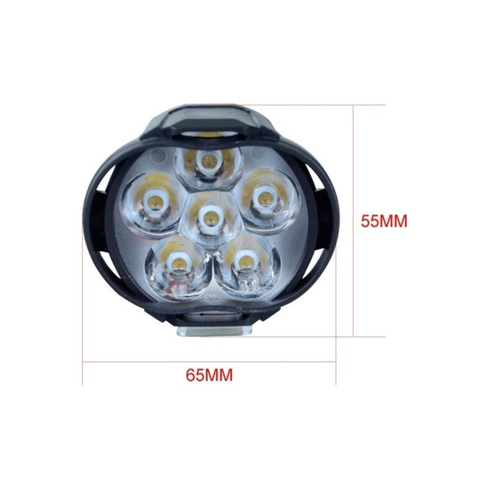 2 Adet Led Motosiklet Sis Far Montaj Sis Drl Lamba Scooter Motosiklet Için (çakar & Sabit Mod)