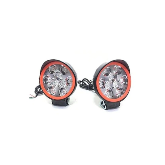 3 Modlu Motorsiklet Farı Uzun Kısa Ve Çakarlı Beyaz Takım