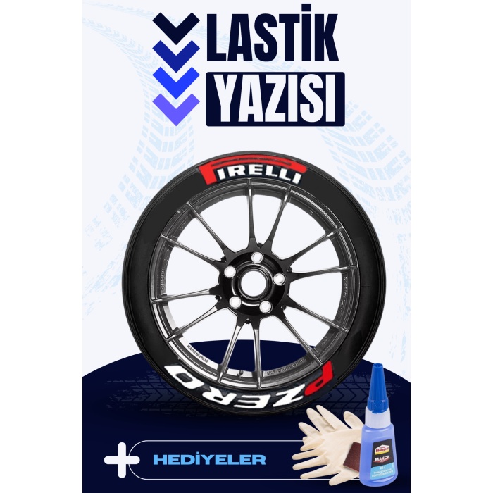 Motosiklet ve Otomobil Araç 3D Oto Lastik Yazısı Sticker Arma Seti – 8 Adet BGHSLSTK017