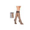 TOPTANBULURUM Fit 15 Burunsuz Parlak Kadın Pantolon Diz Altı Çorabı Siyah