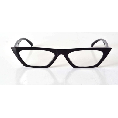TOPTANBULURUM Siyah Çerçeveli Şeffaf Cam Unisex Stil Gözlük
