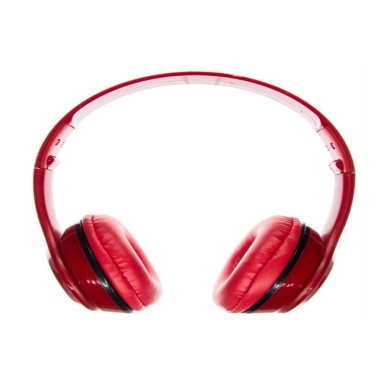 TOPTANBULURUM Kırmızı Kulak Üstü Portatif Katlanır Stereo Kulaklık