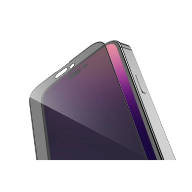 TOPTANBULURUM Iphone 14 Pro Max Uyumlu Hayalet Ekran Gizli Tam Kaplayan Kırılmaz Cam Seramik Ekran Koruyucu Film