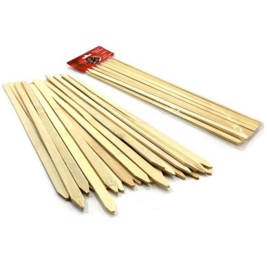 TOPTANBULURUM Bambu Adana Kebap Şişi Ahşap 25 Adet Yassı Çöp Şiş Kebap Şişi 30 cm