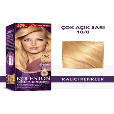 TOPTANBULURUM Koleston Intense Saç Boyası 10/0 Çok Açık Sarı - Salon Kalitesi