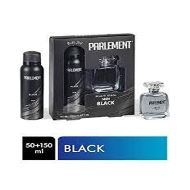 TOPTANBULURUM Parlement 50 Ml Black Erkek Parfüm + 150 Ml Deodorant Seti