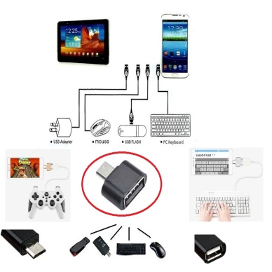 TOPTANBULURUM Usb to Micro USB ye Dönüştürücü - Klavye Mouse Joystick Telefona Bağlama