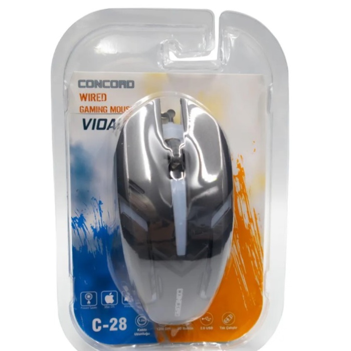 Concord C-28 Usb Siyah Işıklı Optik Gaming Mouse