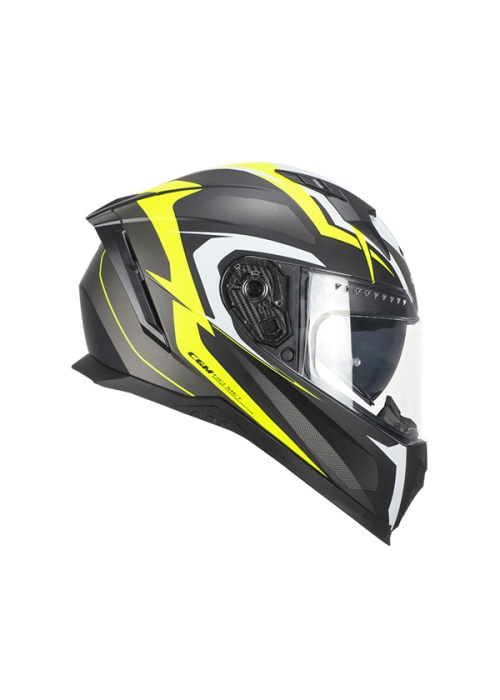 CGM 311G BLAST SPORT KAPALI KASK Mat Siyah-Sarı XL