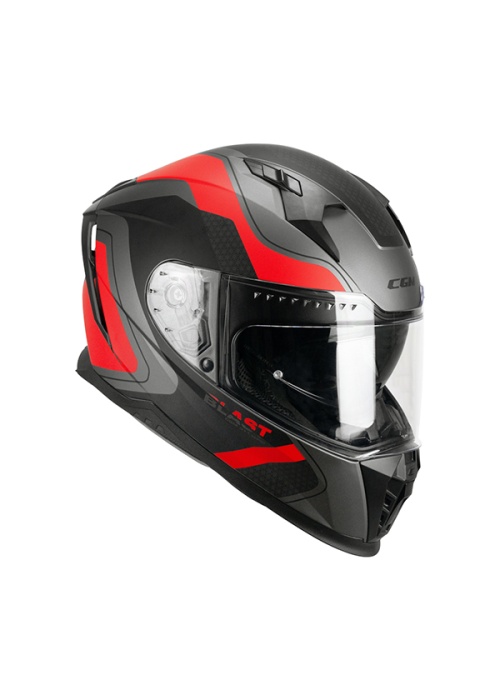 CGM 311R BLAST RACE KAPALI KASK Antrasit-Kırmızı XL