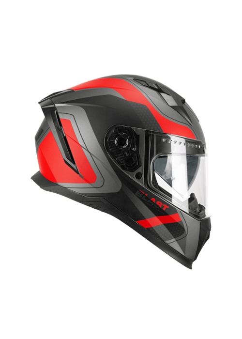 CGM 311R BLAST RACE KAPALI KASK Antrasit-Kırmızı XL
