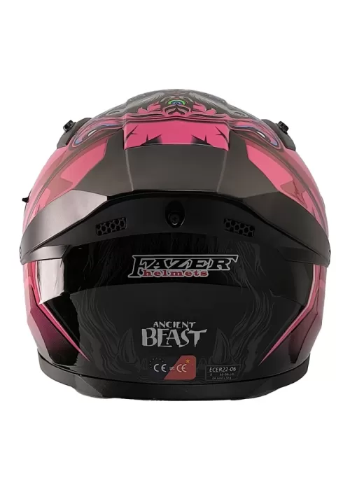 FAZER FX-211X PİNK-BLACK KASK KAPALI MODEL RENKLİ CAMLI ( İÇ GÜNEŞ VİZÖRLÜ )