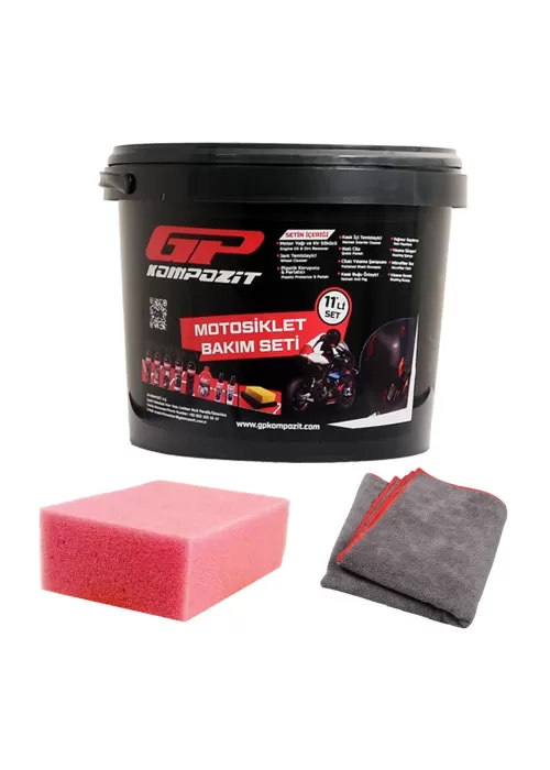 GP Kompozit 11 Parça Motosiklet Bakım ve Temizlik Seti