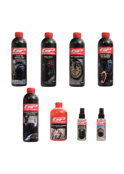 GP Kompozit 11 Parça Motosiklet Bakım ve Temizlik Seti
