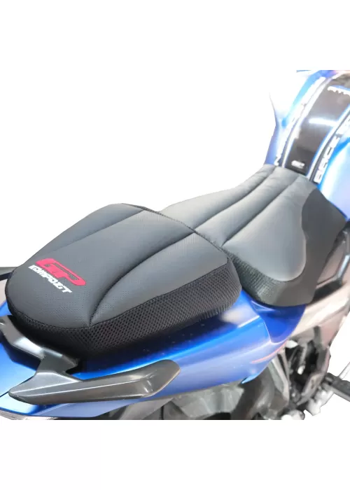GP Kompozit SLK03 Universal İki Parça Motosiklet Konfor Sele Kılıfı Siyah
