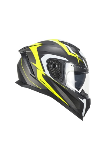 CGM 311G BLAST SPORT KAPALI KASK Mat Siyah-Sarı XL