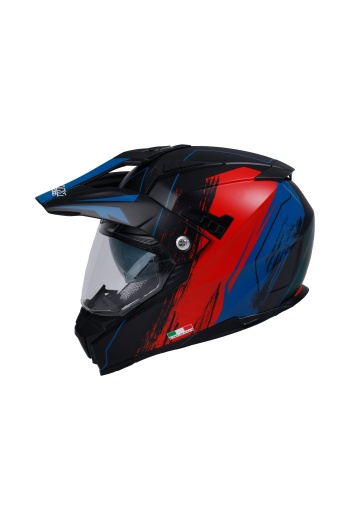 SWAY SW X60 SAND Black Red Cross Kask