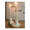 Modern Beton Şamdan Mumluk 2’li Set Beyaz Renk