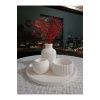 Beyaz Vazo Oval Tepsi / Kutuda Mum Ve Tealight Mumluk Dekorasyon Seti.