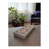 3 Lü Dekoratif Oval Mumluk (27 CM) Tealight Mumlar Ücretsiz Gönderilecektir.