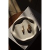 Vıvasto Dekoratif  Sunumluk Seti, Dekoratif Takı Tabağı,Saksılık,Tütsülük,Mumluk (100%) Taş Tozu -O-