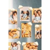 10lu Mini Beyaz Bulut Buzdolabı Magneti , Mıknatıslı Fotoğraf Tutucu Magnet