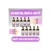 10lu Likit Sıvı Mum Boyası Seti 10 ML Kırmızı,Yeşil,Sarı,Mavi,Mor,Pembe,Turuncu,Kahve,Siyah,Y.ağzı