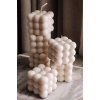 2 Li Bubble Candle Mum Kokulu Dekoratif Mum El Yapımı