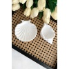 2li Beyaz Beton Deniz Kabuğu Ve Istiridye Set