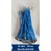 Hazır Mumlanmış Çıtçıtlı %100 Pamuk 10 Adet Renkli Mum Fitili, Parafin, İnci Mum, Soya Wax, Jel Mum
