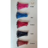 Hazır Mumlanmış Çıtçıtlı %100 Pamuk 10 Adet Renkli Mum Fitili, Parafin, İnci Mum, Soya Wax, Jel Mum