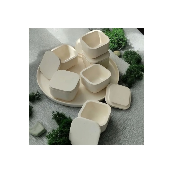 Dekoratif Kapaklı Takı Aksesuar Kutusu 5 Adet Mini Organizer