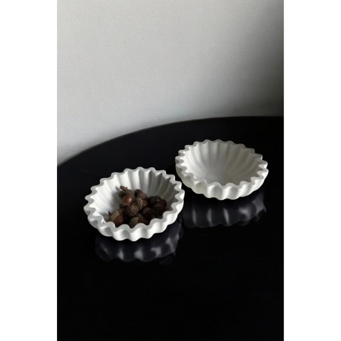 Çerez Tabağı 13x4 cm 2 Adet (Vernikli)