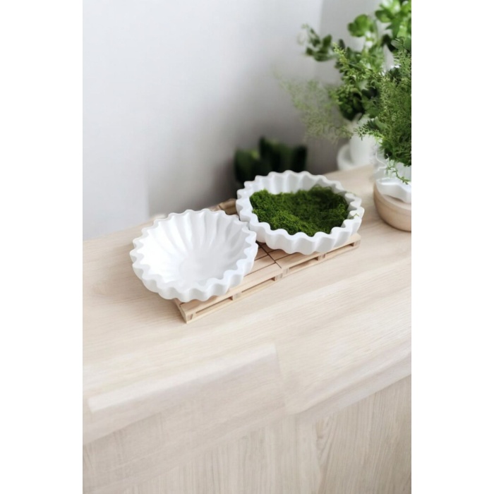 Çerez Tabağı 13x4 cm 2 Adet (Vernikli)