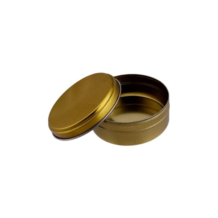10 Adet Teneke Kutu Gold Mum Dolumu Sabun Ve Bal Koyma Kutusu 7x3