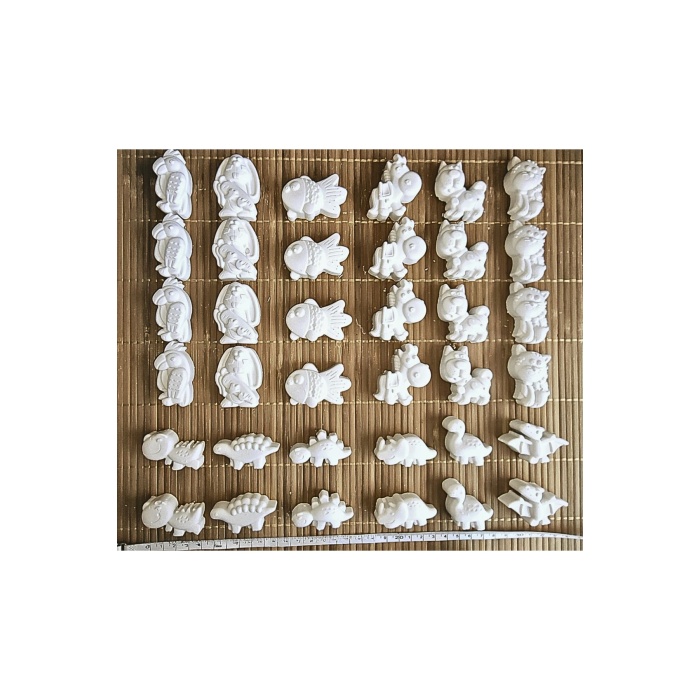 35 Adet (3D) Hayvanlar Alemi Taş Boyama Figür Çocuk Gelişimi Boyama Etkinlik Seti Zoo Stone Painting