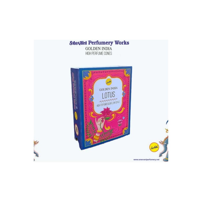 Lotus Golden India Naturel Geri Akış Şelale Tütsü