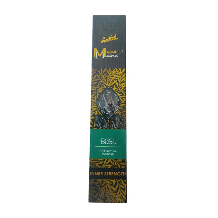 Basil (FESLEĞEN) Kokusu Magical Manifest Sanatsal Doğal El Yapımı Premium Kalite Tütsü