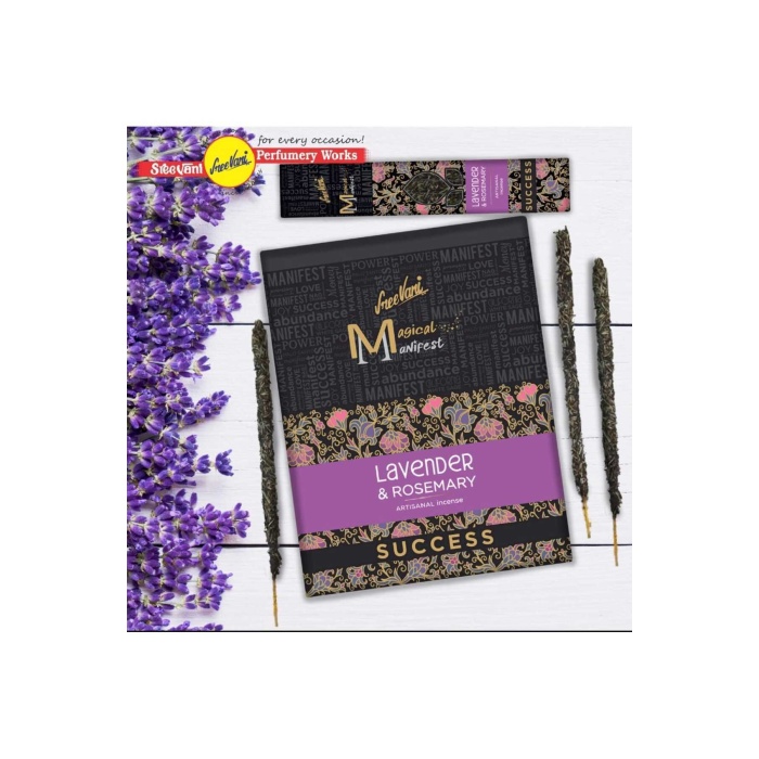 (LAVANTA - BİBERİYE) Magical Manifest Sanatsal Doğal El Yapımı Tütsü (6ADET)