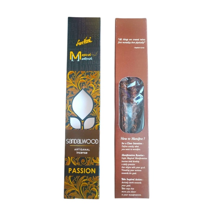 Sandalwood Magical Manifest Sanatsal Doğal El Yapımı Premium Kalite Tütsü