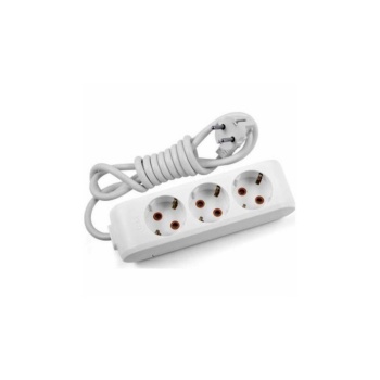 3 lü Üçlü Topraklı Uzatma Kablolu Grup Priz 3 mt