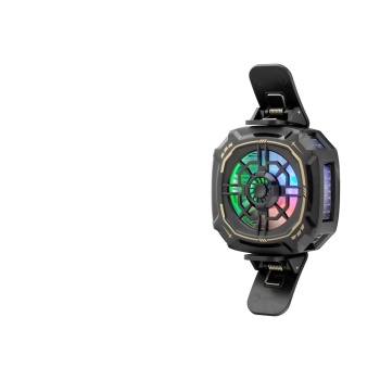 Telefon Buz Soğutucu Fan Mıknatıs Ve Klips Rgb Siyah HDX4381