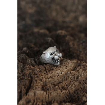 Kaplan Tasarımlı Ayarlamalı Erkek Yüzük - TJ-EY362