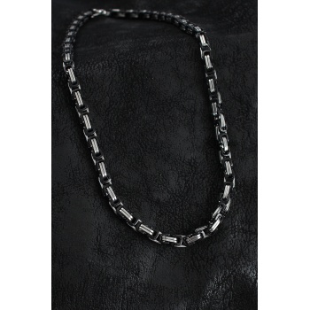 316L Çelik Kral Zincir Model Gümüş Renk Erkek Kolye - TJ-ERK1405