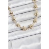 Yıldız Model Pirinç Gold Renk Kadın Kolye - TJ-BKO10823