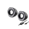 Bilgisayar Hoparlörü 1+1 Usb + 3.5 Mm + Ses Kontrol Siyah SPA2209