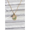 316L Çelik Zincir Papatya Figürlü Kadın Kolye - TJ-BKO10756