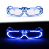 Mavi LED Işıklı Parti Gözlüğü 3 Modlu – Glow & Gece Eğlence Gözlüğü