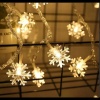 Kar Tanesi 5m 28 Led Gün Işığı Kar Tanesi 4 Cm Pilli 2 Kademeli