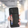 XİAOMİ REDMİ NOTE 11 SE STANDLI  KARTLIKLI LÜX DERİ KILIF SİYAH